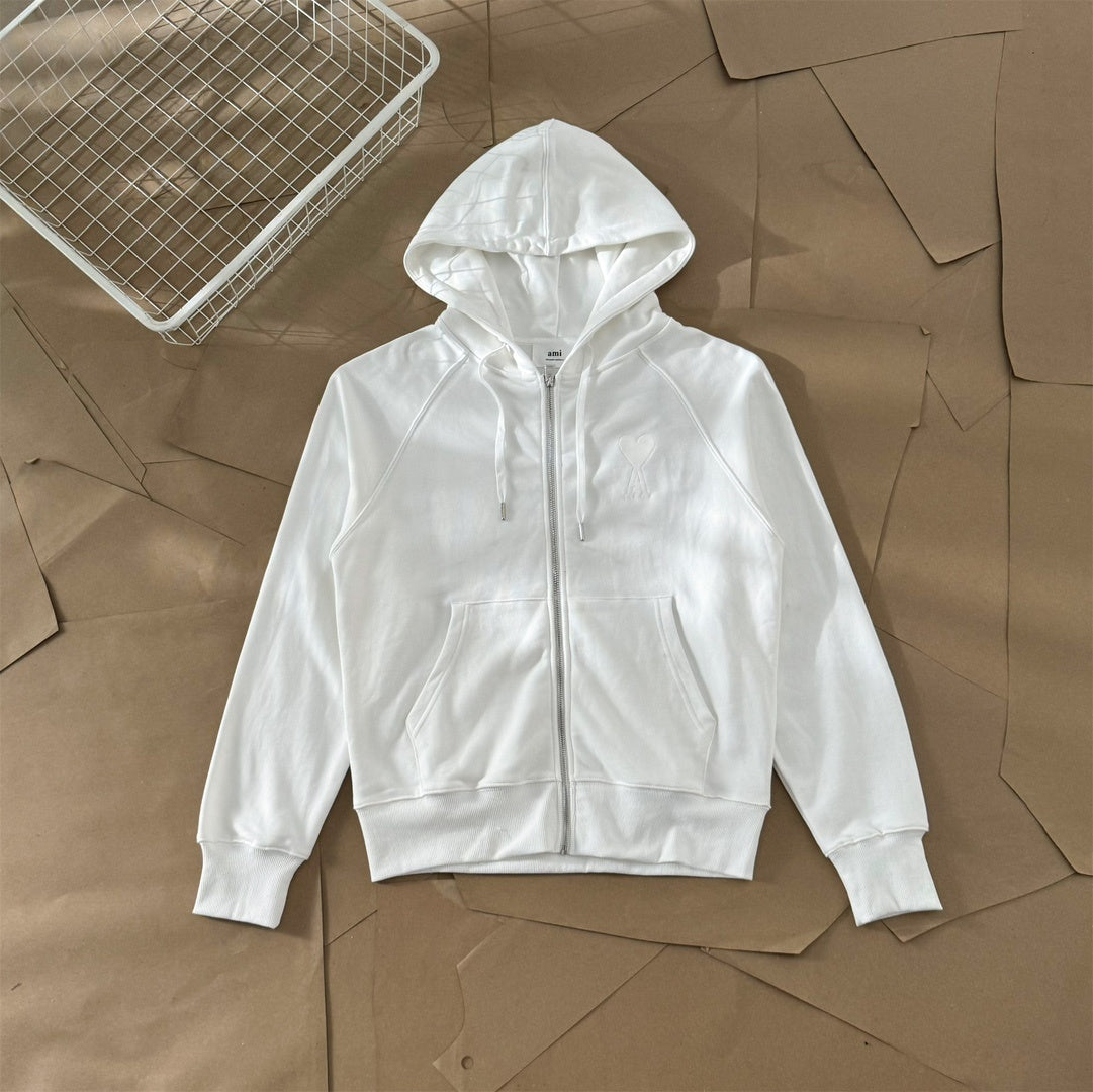 AMI ZIPPED HOODIE