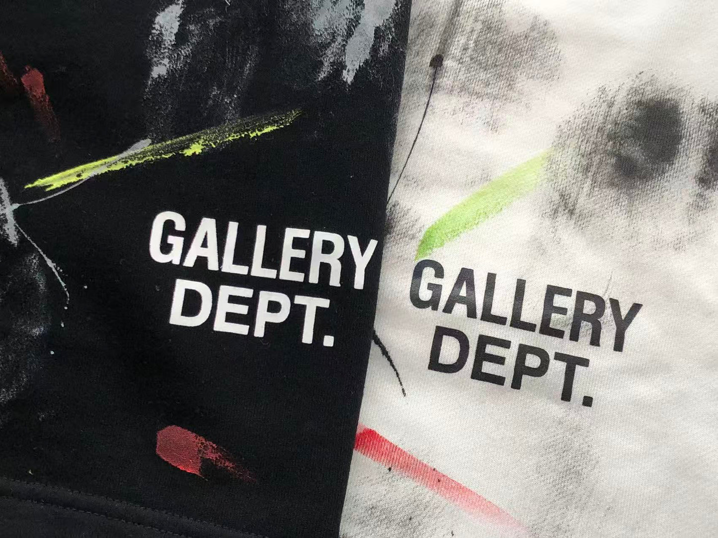 GALLERY DEPT SPLATTERED PAINT SHORTS
