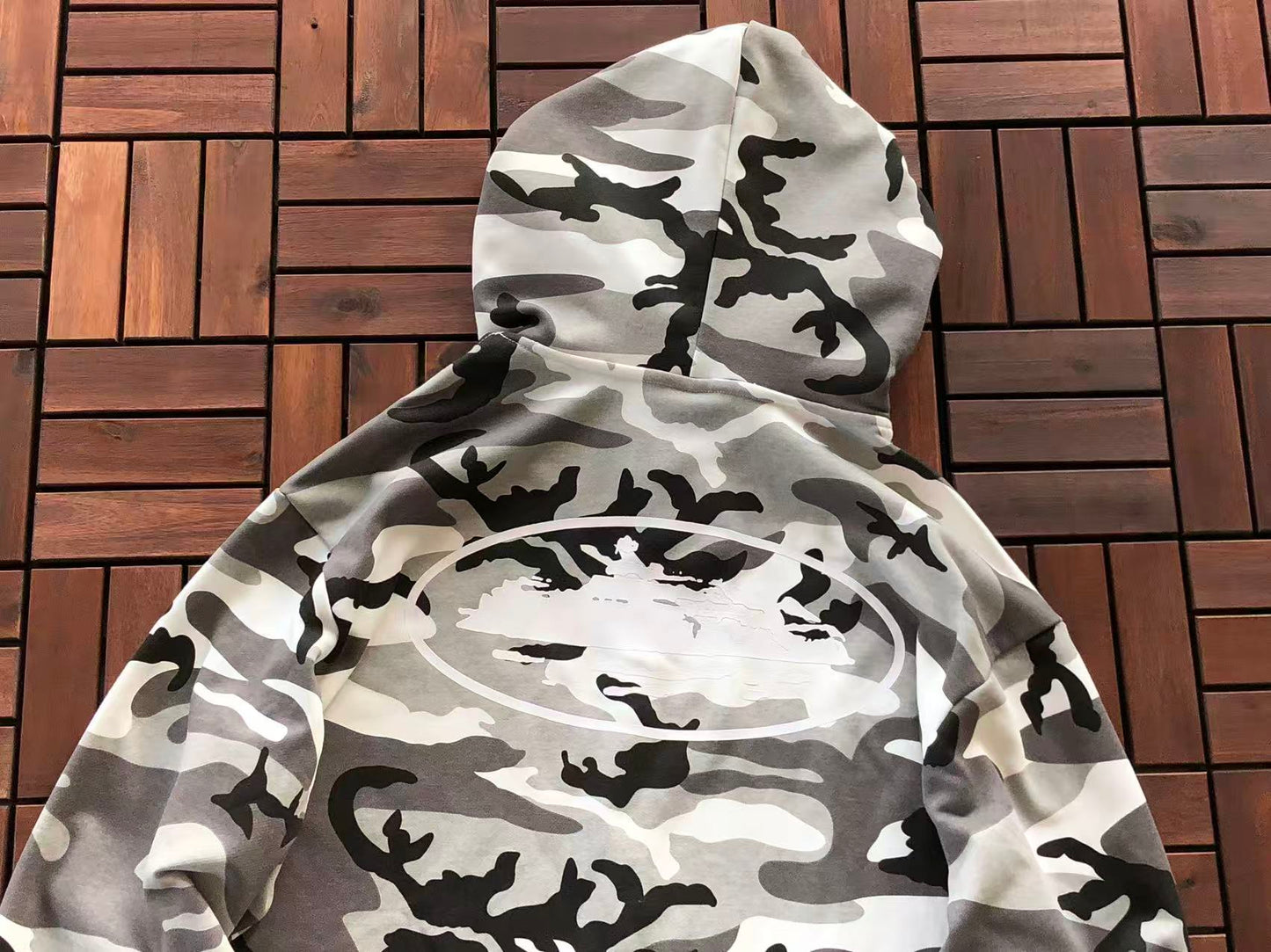 CORTEIZ ALCATRAZ SNOW CAMO HOODIE