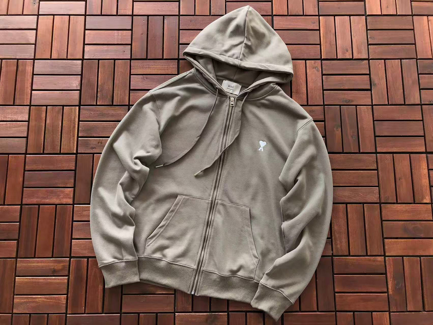 AMI ZIPPED HOODIE