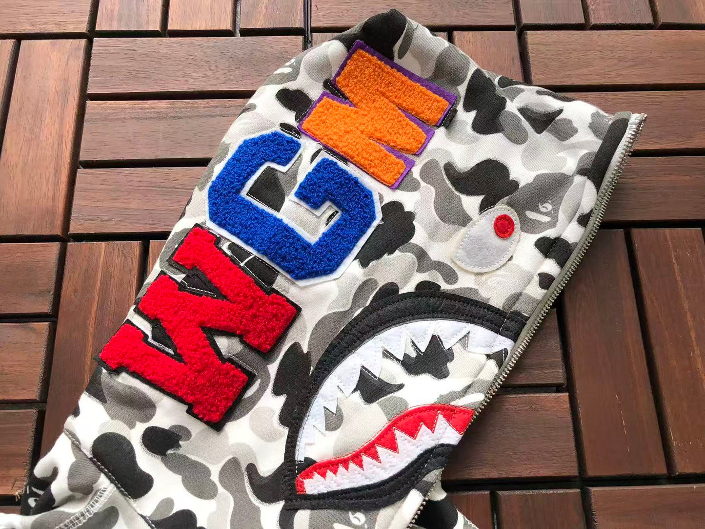 BAPE SHARK CAMOUFLAGE HOODIE