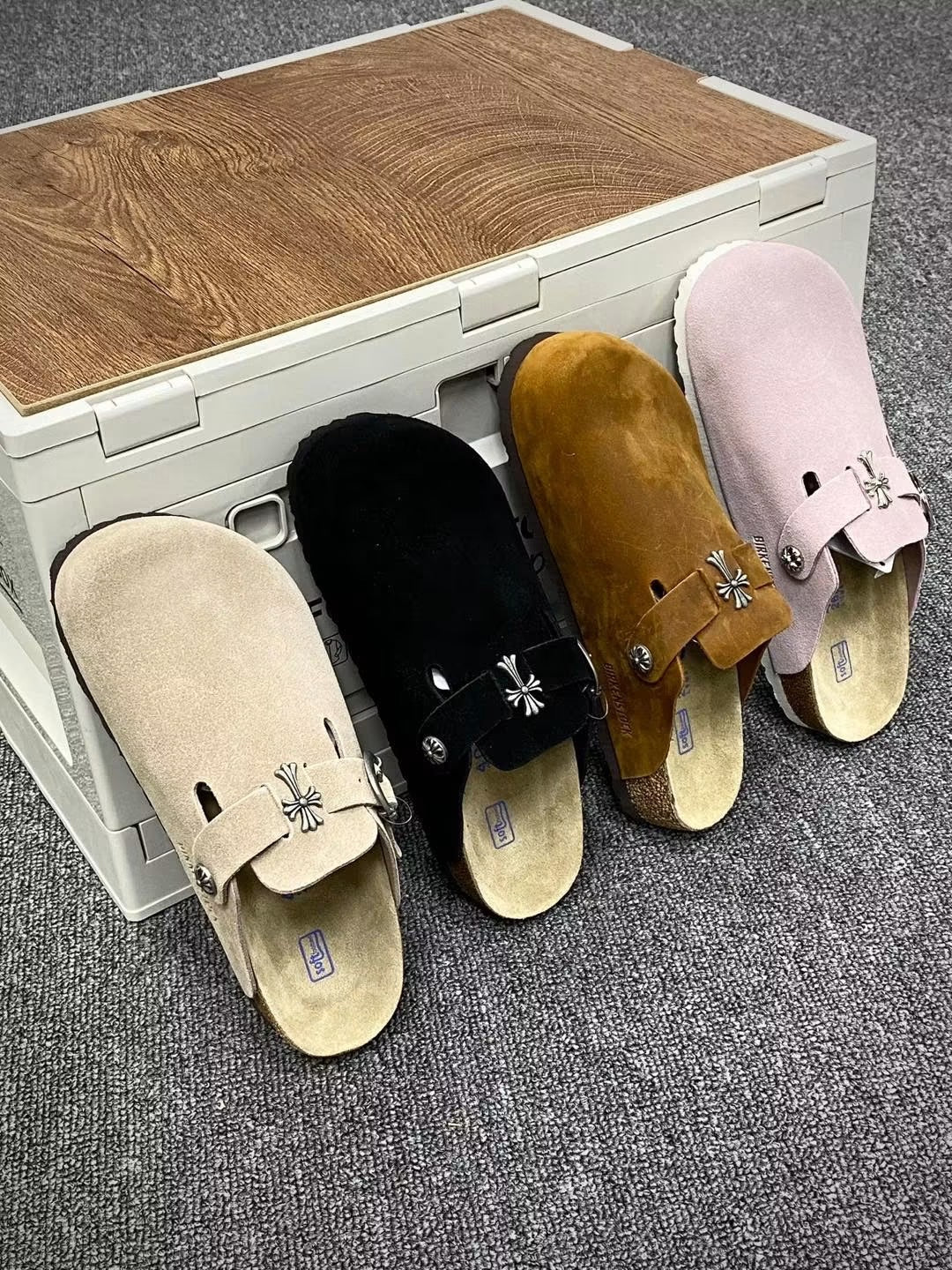 CHROME HEARTS X BIRKENSTOCK CLOGS
