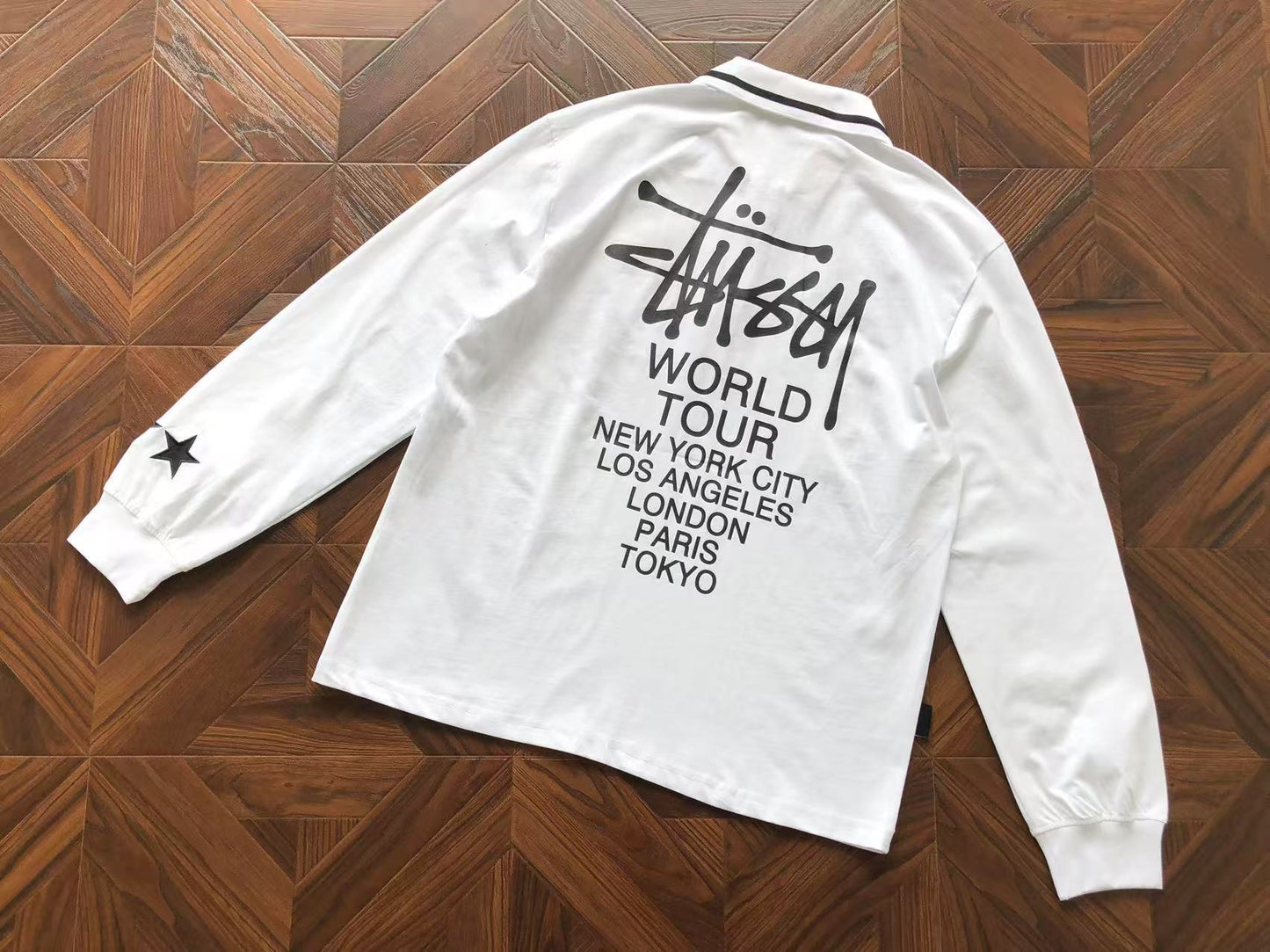 STUSSY WORLD TOUR POLO LONGSLEEVE