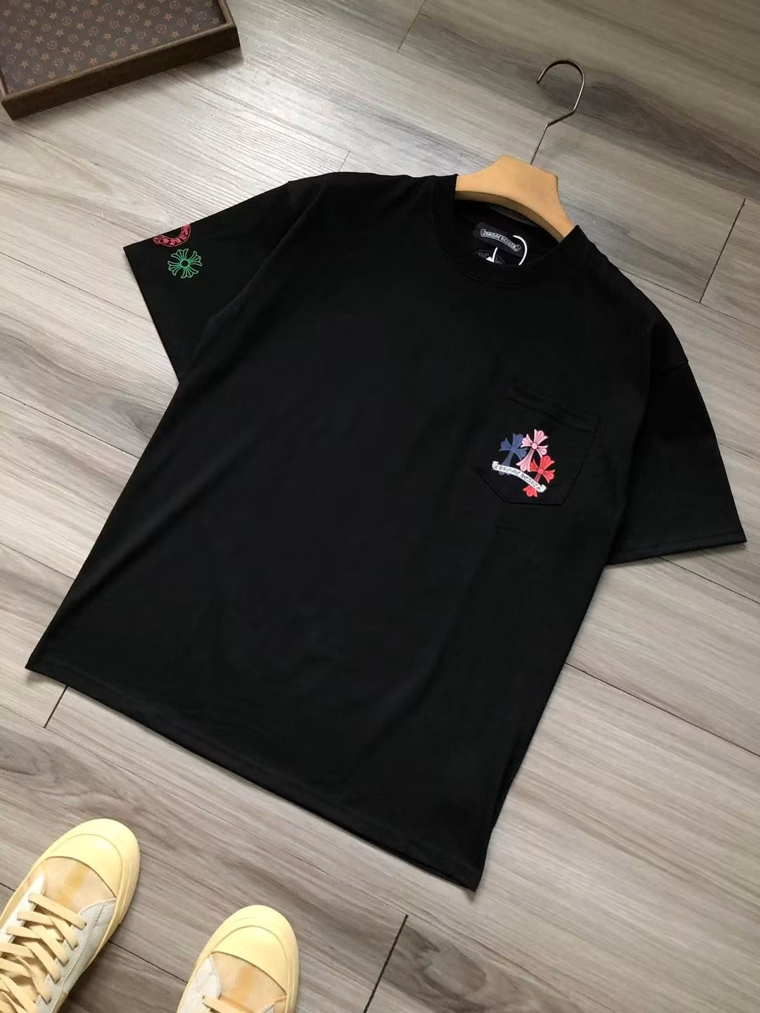 CHROME HEARTS MULTI COLOR CROSS CEMETERY T-SHIRT