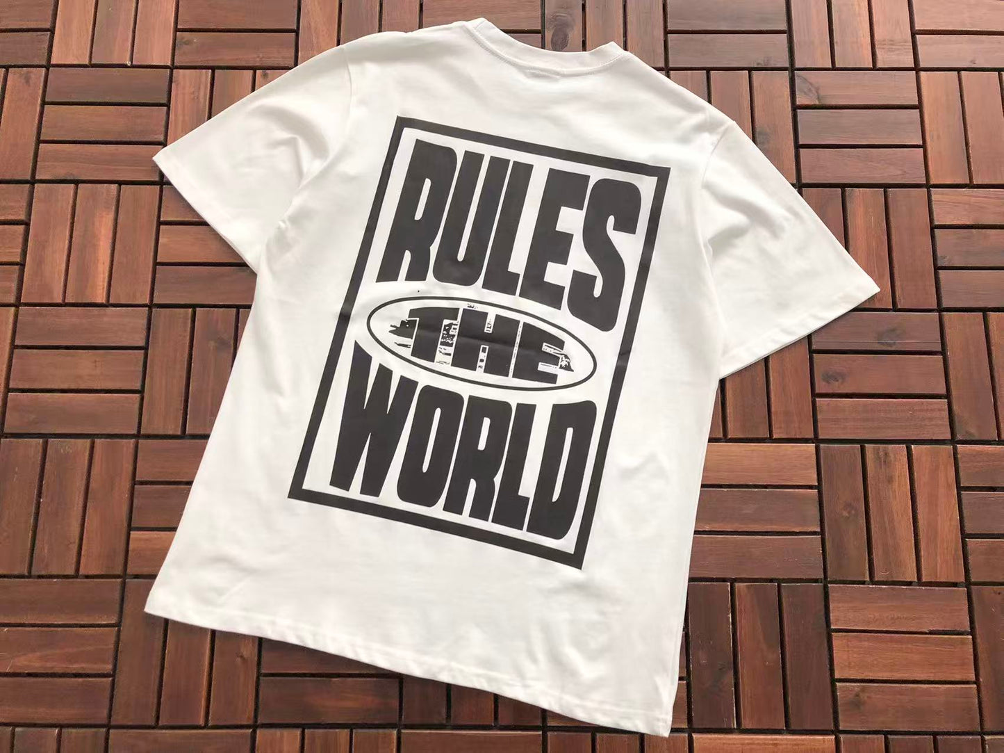 CORTEIZ X SUPREME RULES THE WORLD T-SHIRT