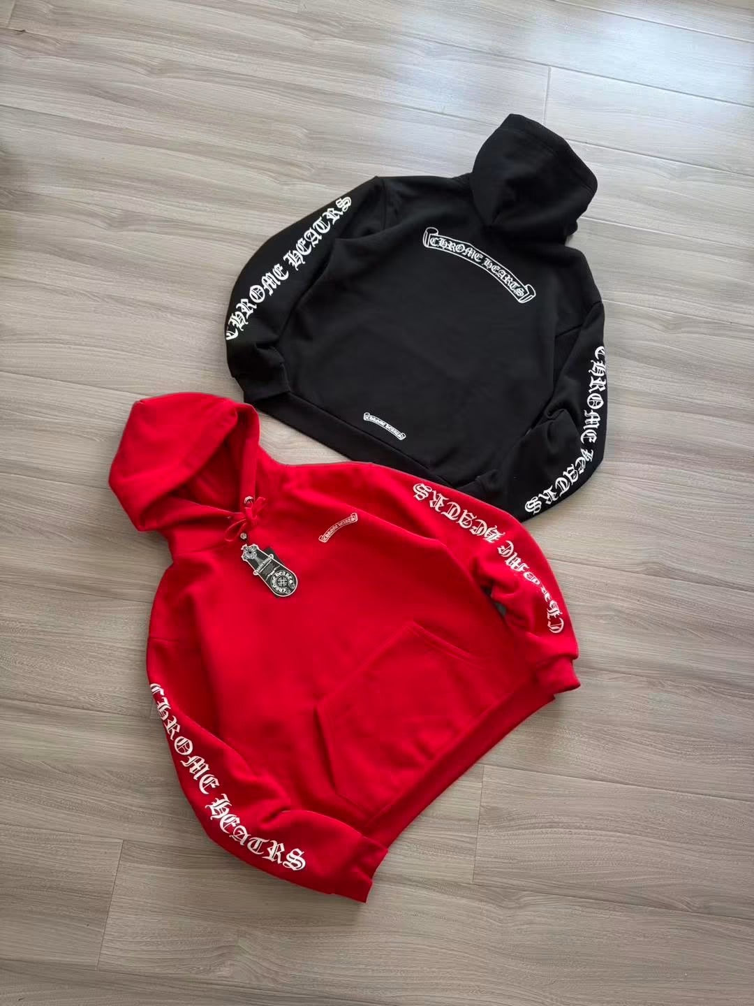 CHROME HEARTS SCROLL LOGO HOODIE
