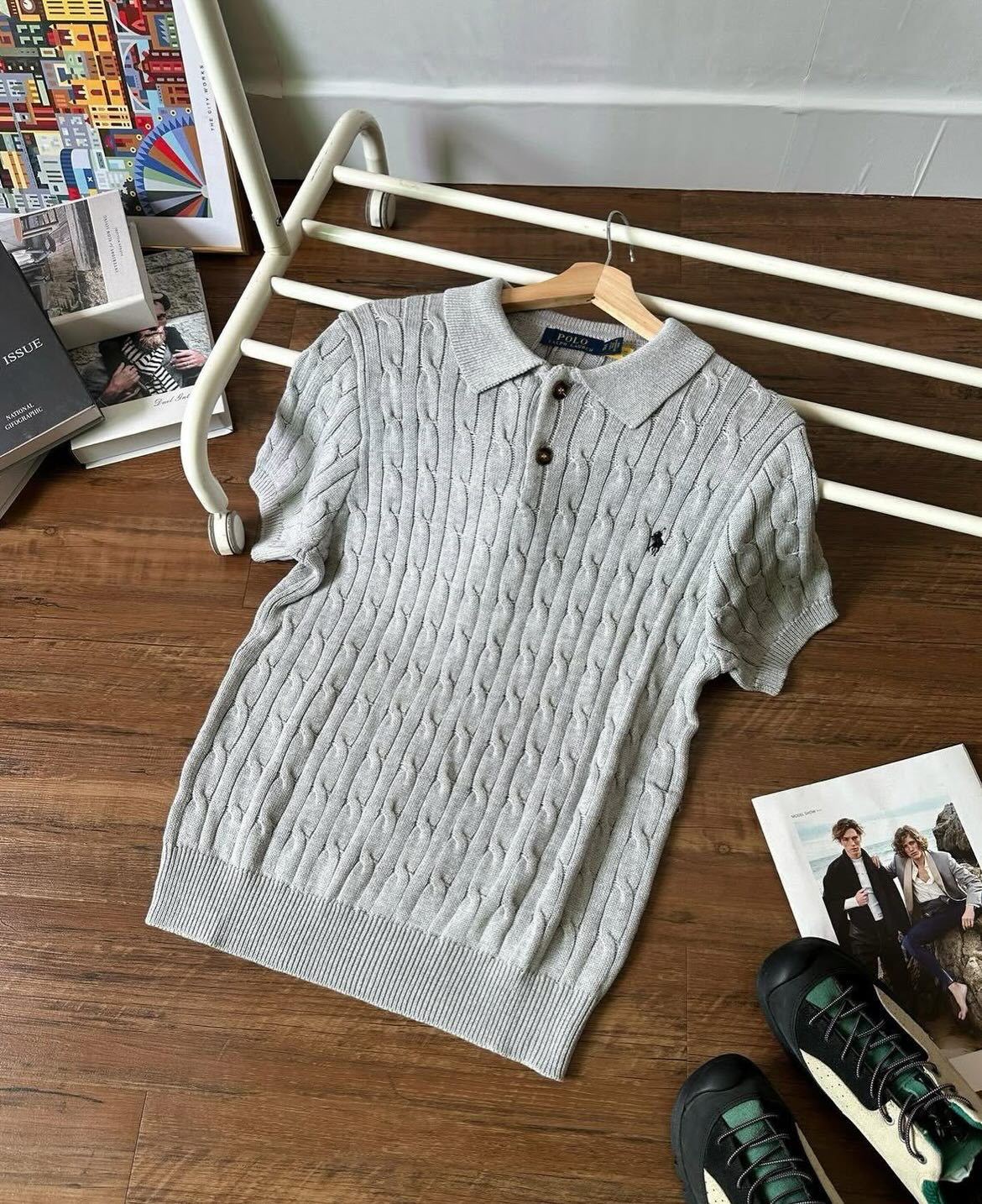RALPH LAUREN KNITTED POLO SHIRT