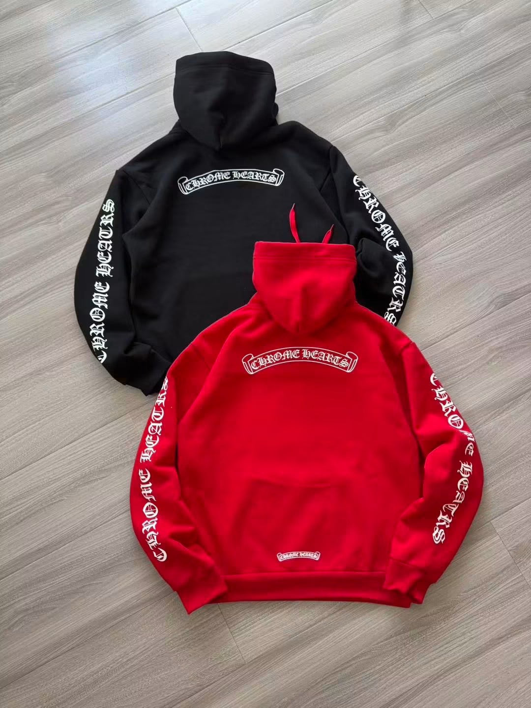 CHROME HEARTS SCROLL LOGO HOODIE