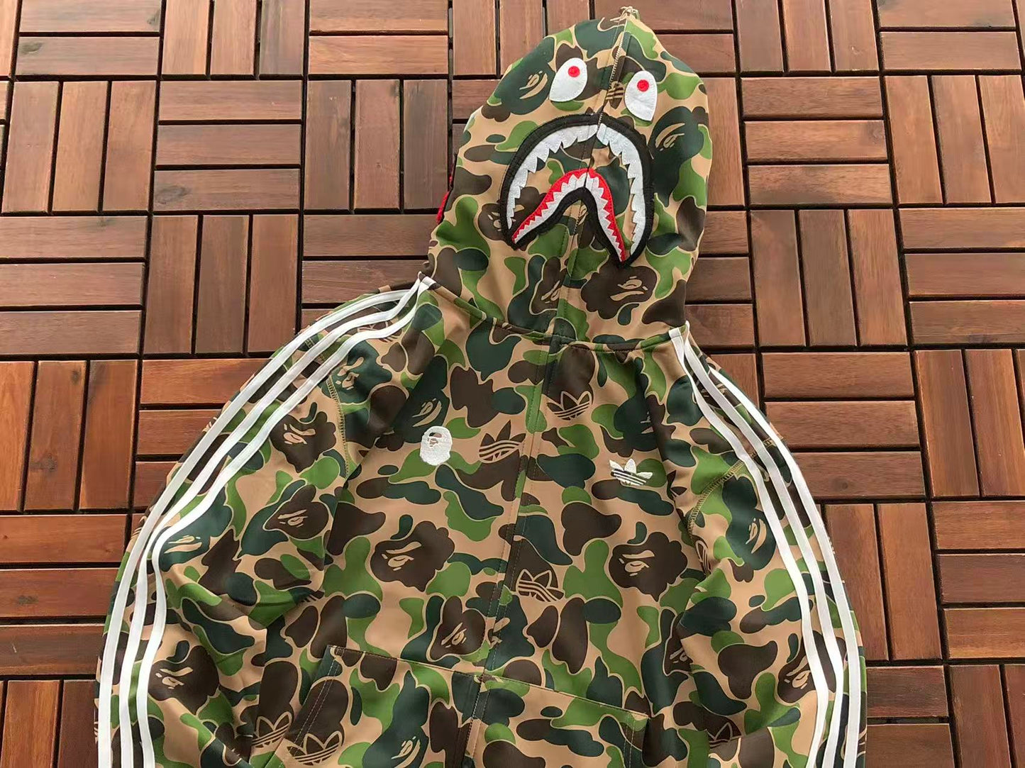 BAPE X ADIDAS CAMOUFLAGE HOODIE