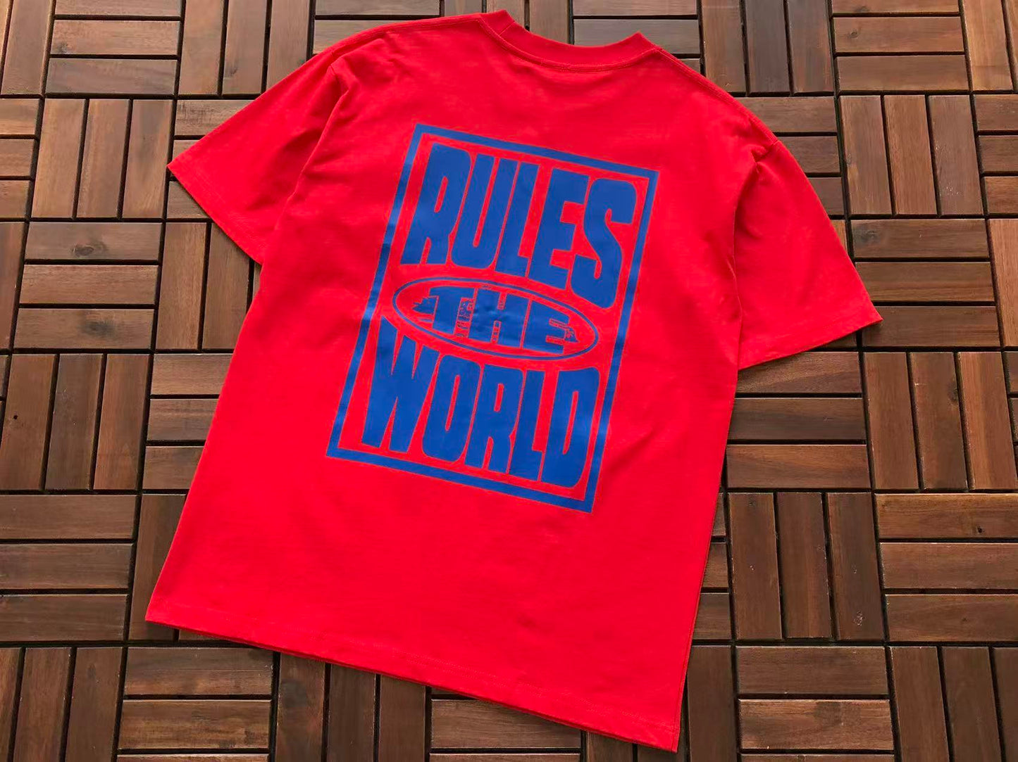 CORTEIZ X SUPREME RULES THE WORLD T-SHIRR