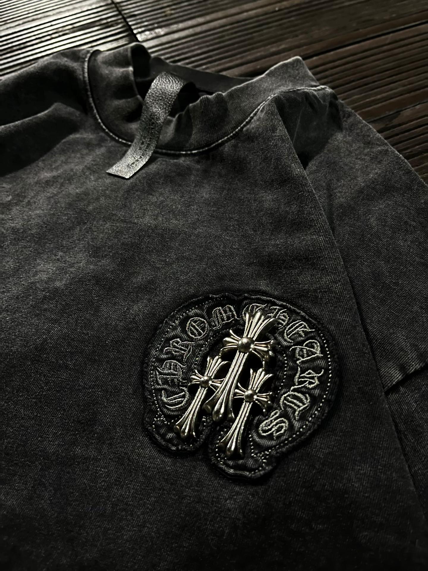 CHROME HEARTS TRIPLE CROSS PATCH T-SHIRT