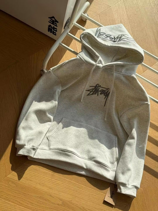 STUSSY EMBROIDERED HOODIE
