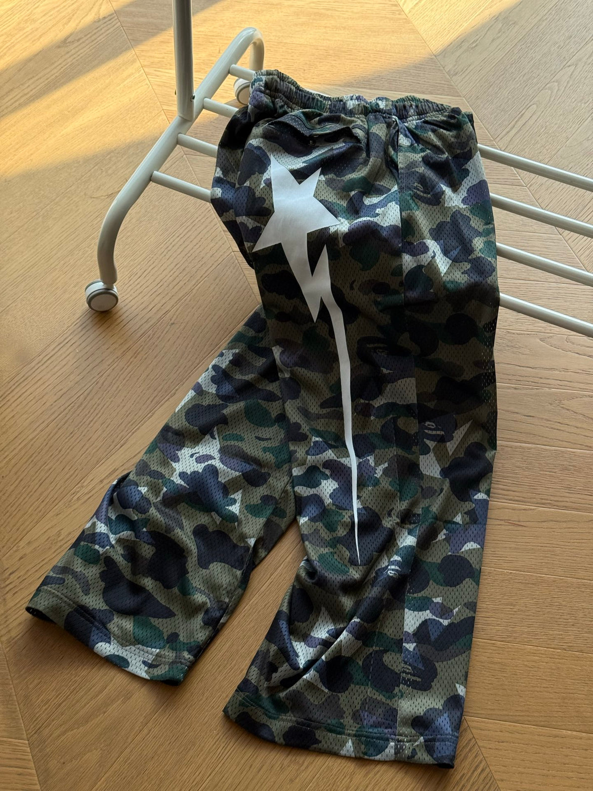 BAPE STA OVER PRINT CAMO PANTS