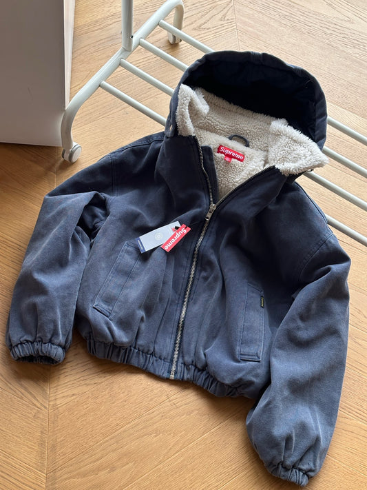 SUPREME SHERLING LINED BOMBER JACKET