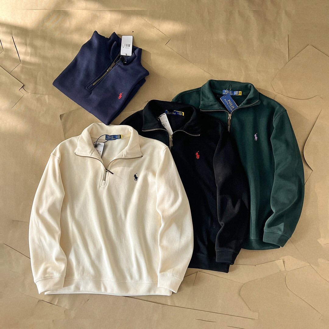 RALPH LAUREN HALF ZIP JACKET