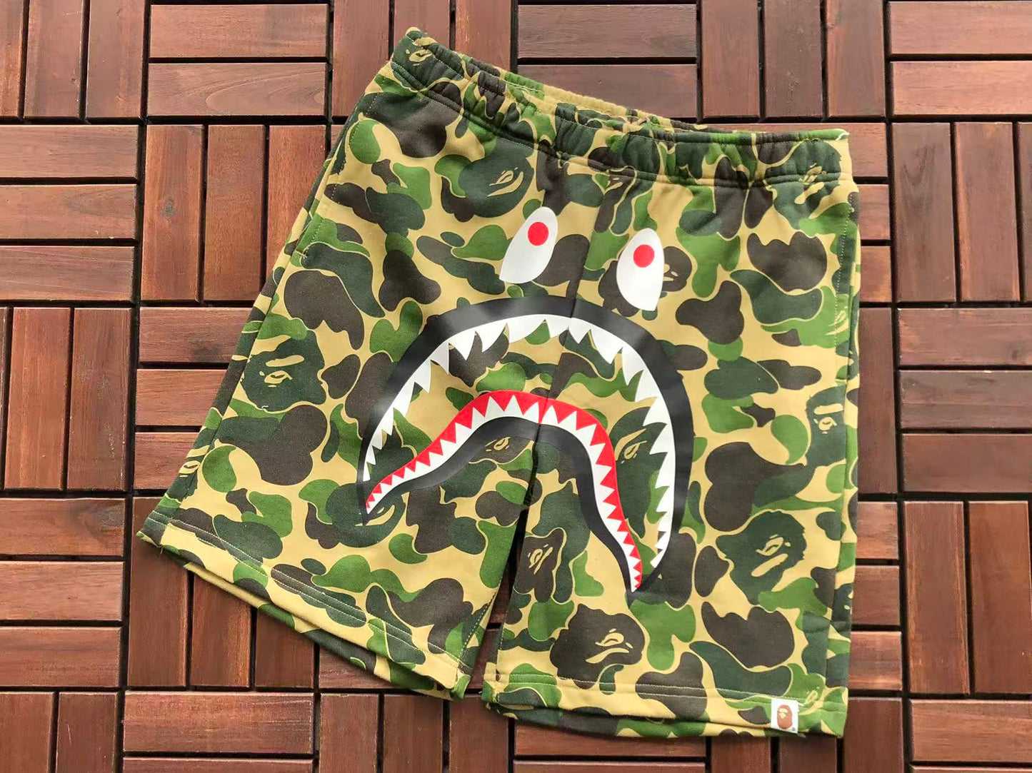 BAPE SHARK CAMOUFLAGE SHORTS