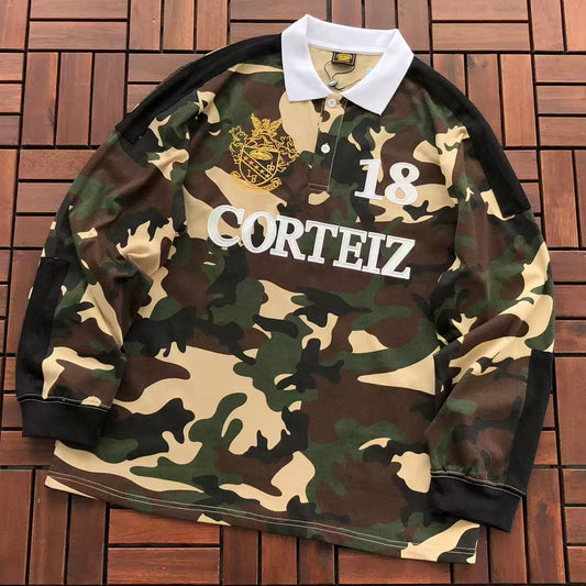 CORTEIZ CREST CAMO RUGBY POLO