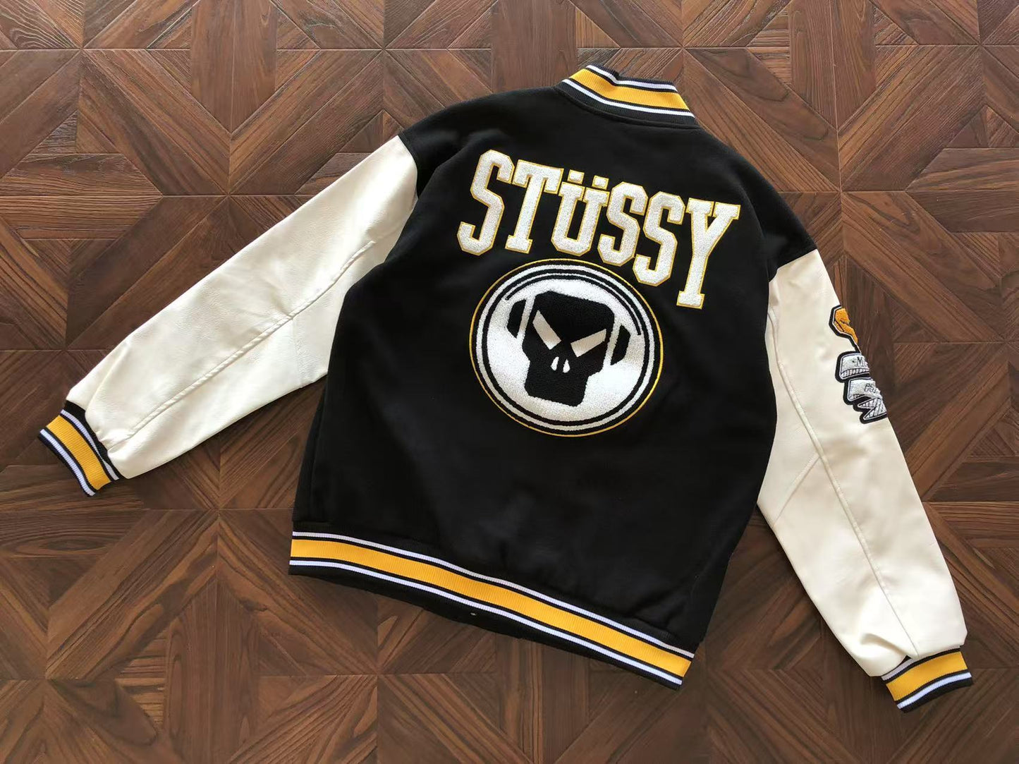 STUSSY X METALHEADZ 30 VARSITY JACKET