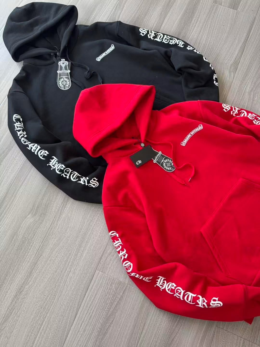 CHROME HEARTS SCROLL LOGO HOODIE