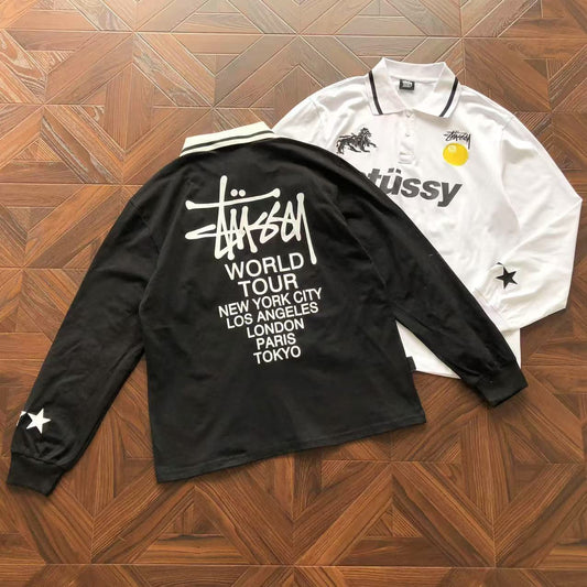 STUSSY WORLD TOUR POLO LONGSLEEVE