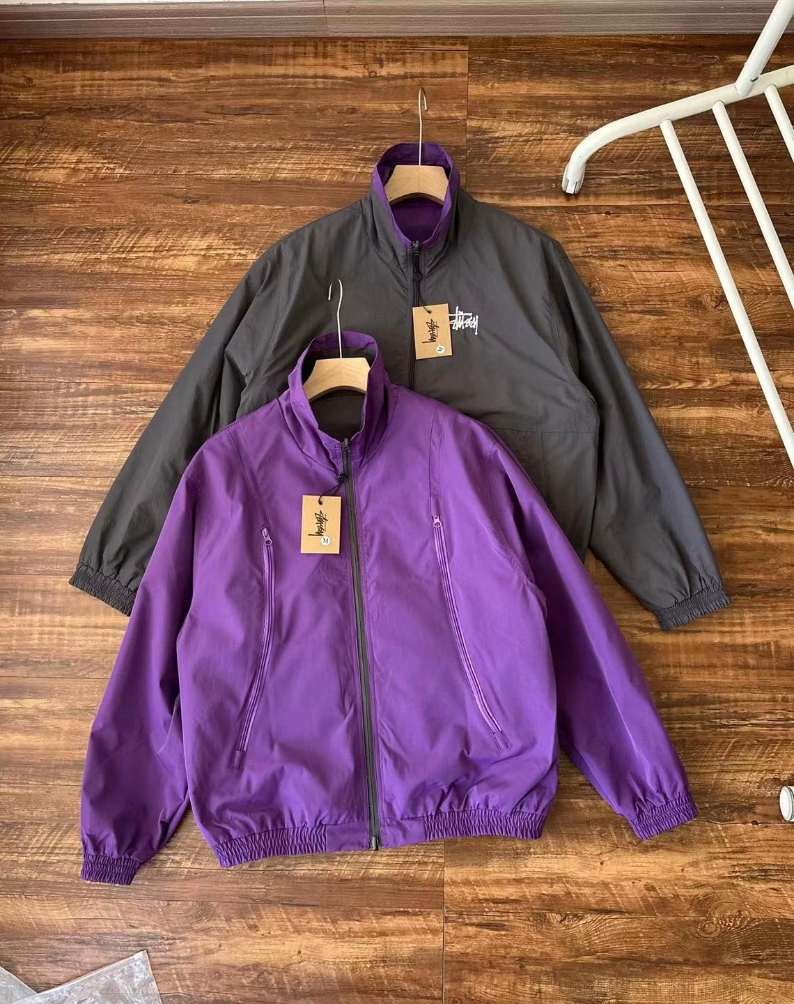 STUSSY REVERSIBLE TRACK JACKET