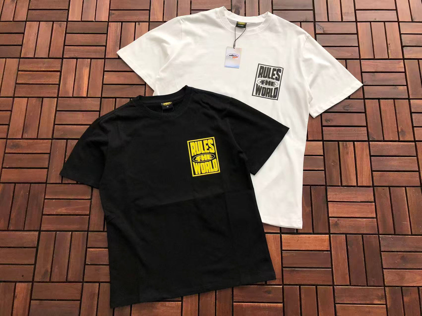CORTEIZ X SUPREME RULES THE WORLD T-SHIRT