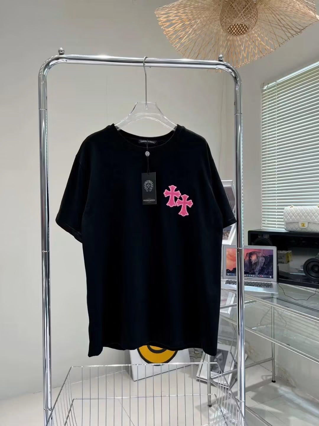 CHROME HEARTS CROSS PATCH T-SHIRT