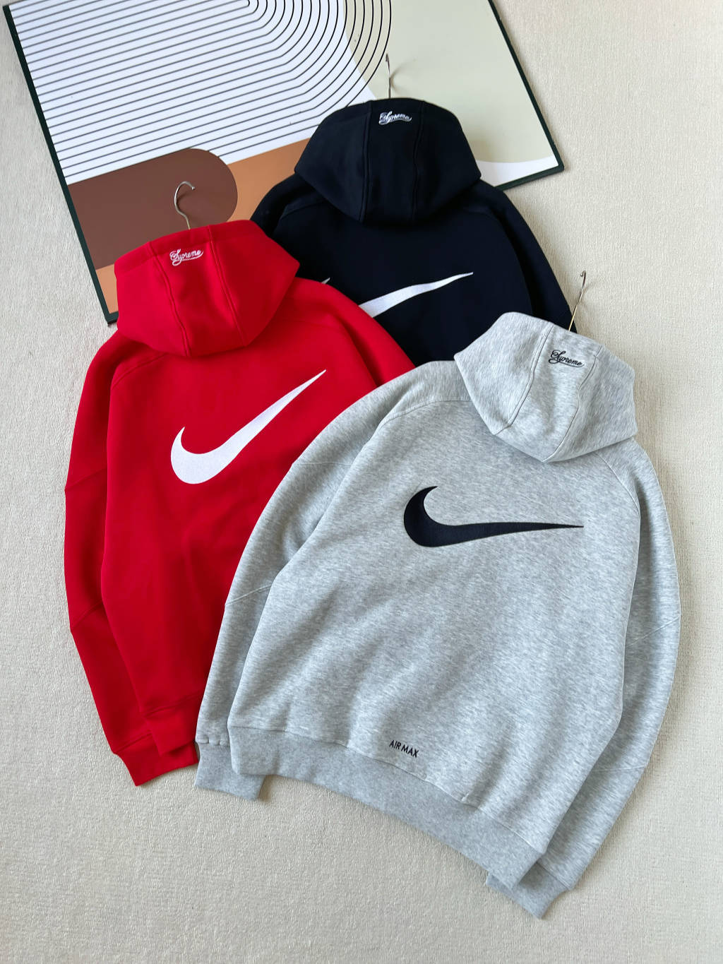 NIKE X SUPREME SWOOSH ZIP UP HOODIE