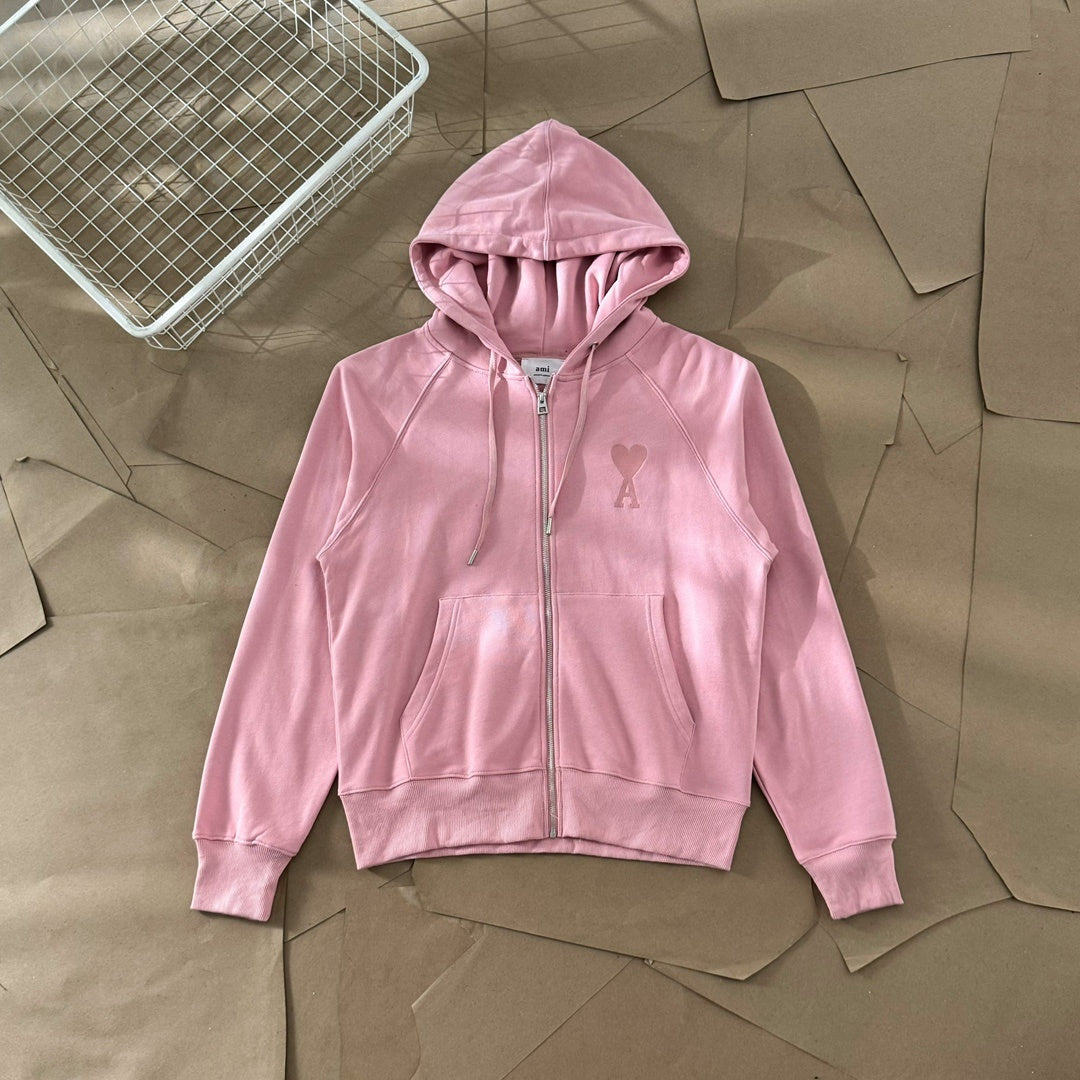 AMI ZIPPED HOODIE