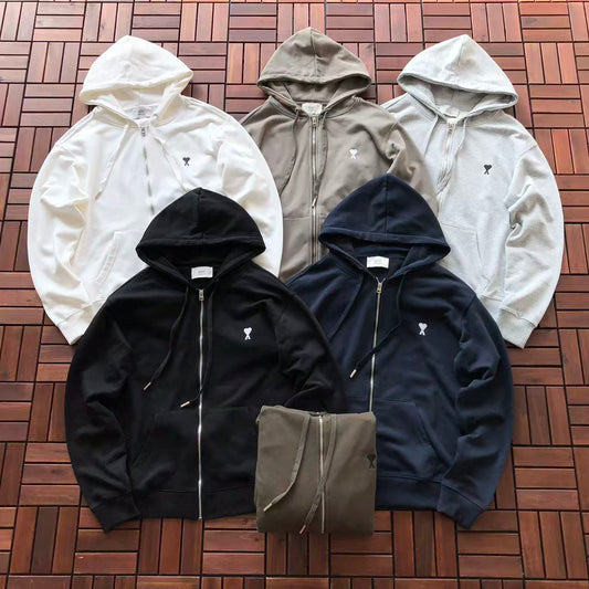 AMI ZIPPED HOODIE