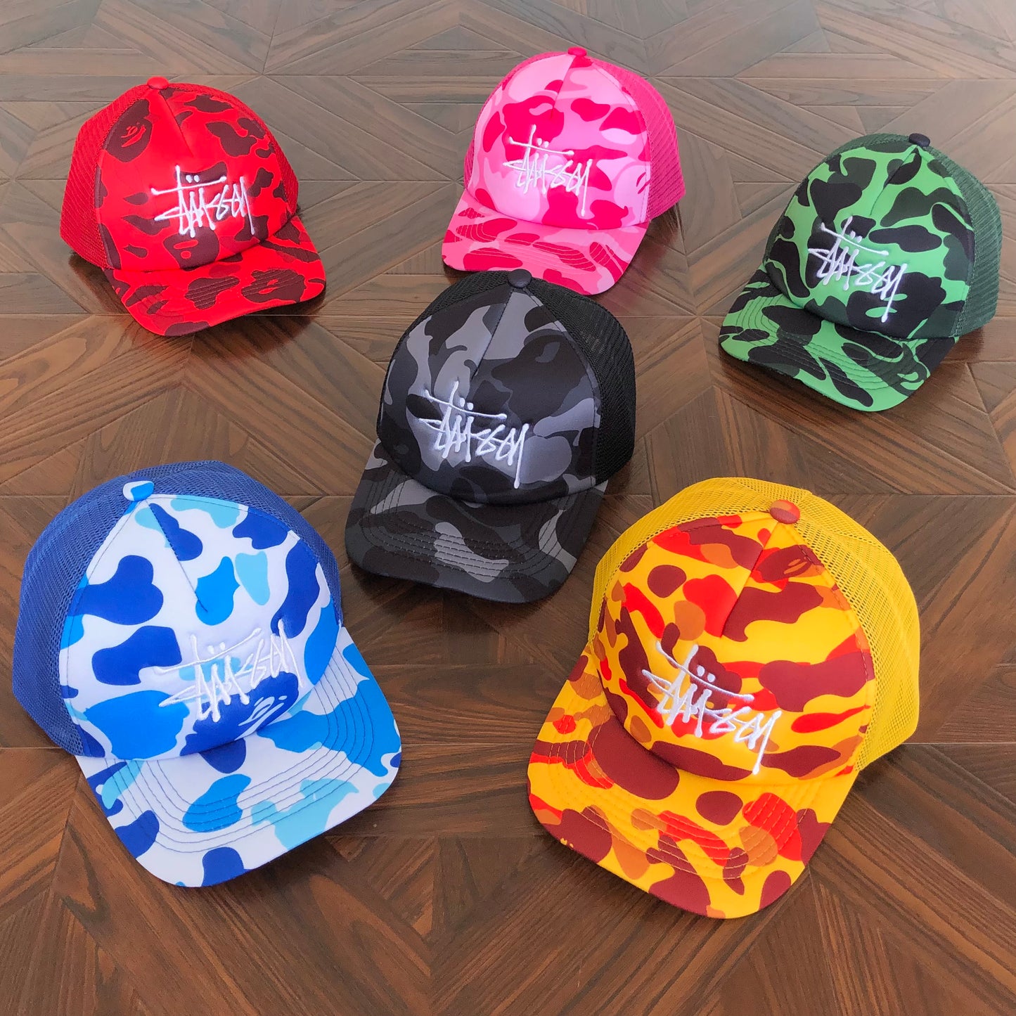 STUSSY X BAPE CAP