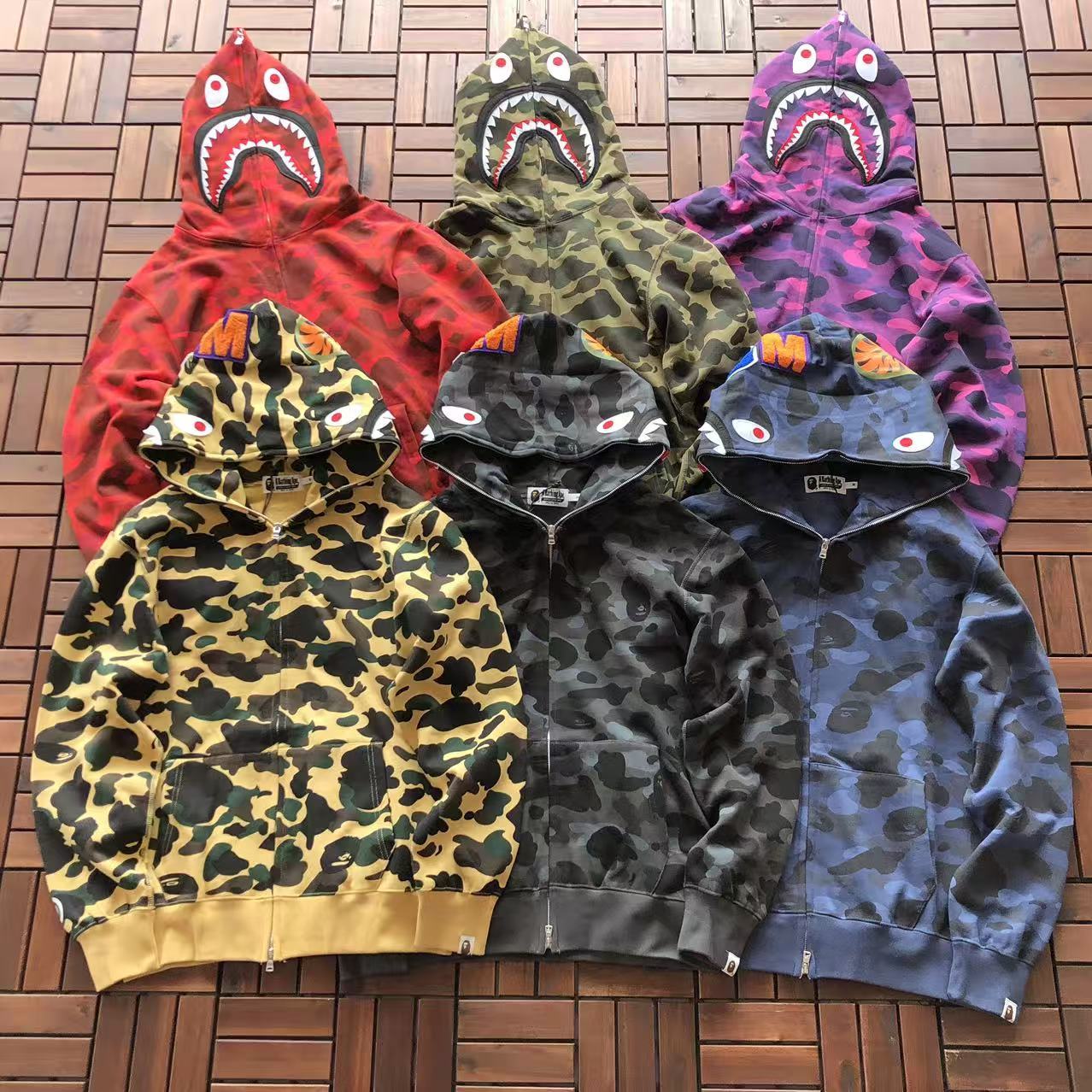 BAPE SHARK CAMOUFLAGE HOODIE