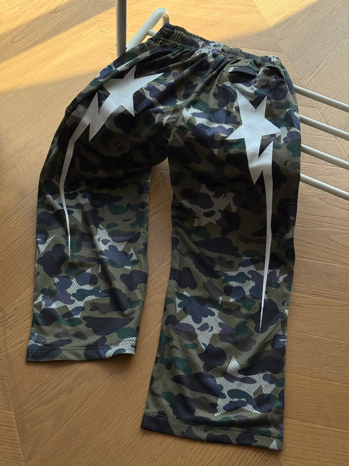 BAPE STA OVER PRINT CAMO PANTS