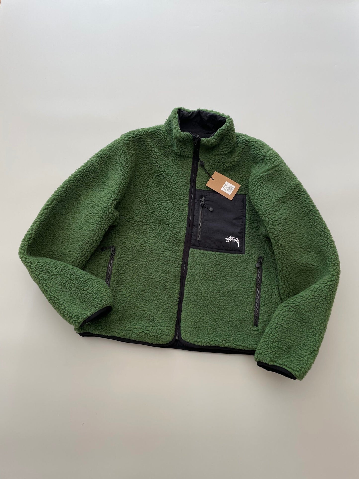 STUSSY SHERPA 8 BALL FLEECE JACKET