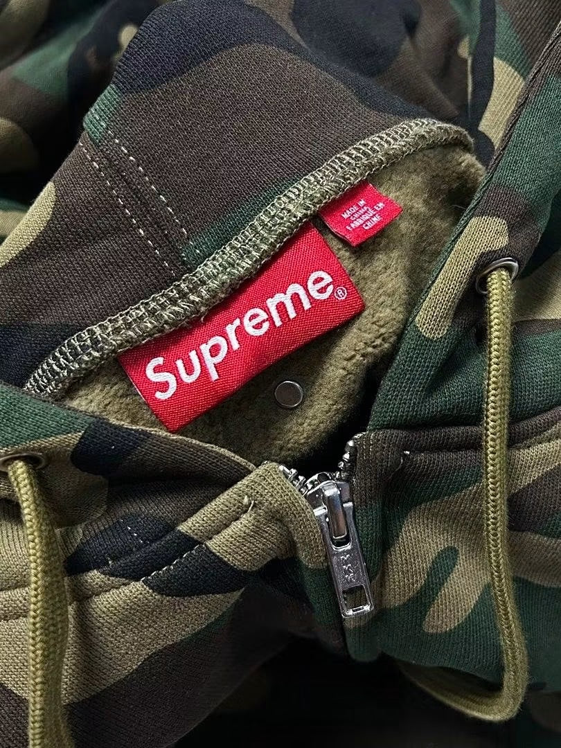 SUPREME X B.B. SIMON ZIP UP WOOD LAND HOODIE