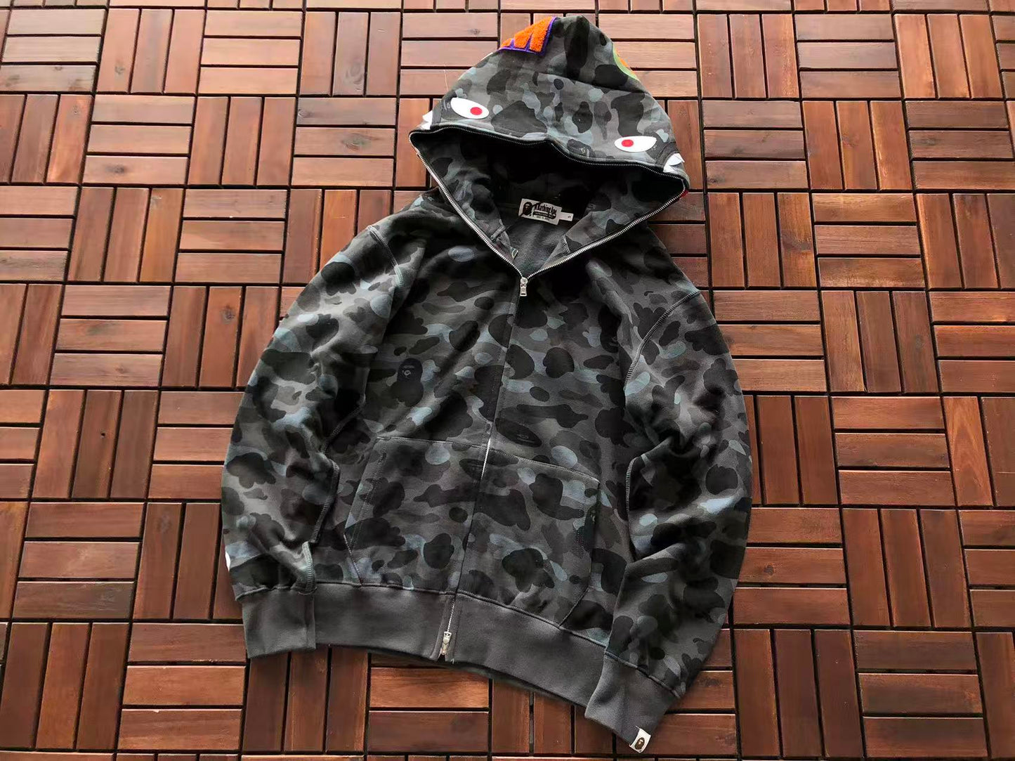 BAPE SHARK CAMOUFLAGE HOODIE