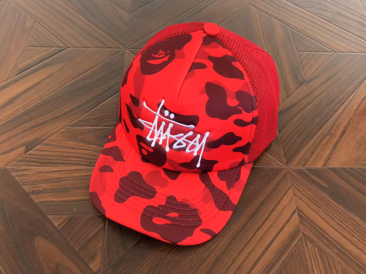 STUSSY X BAPE CAP