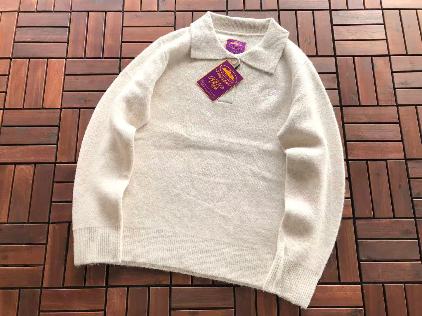 CORTEIZ C-STAR KNIT COLLARED SWEATER