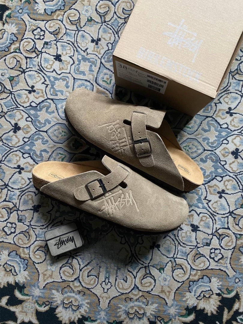 STUSSY X BIRKENSTOCK BOSTON CLOGS