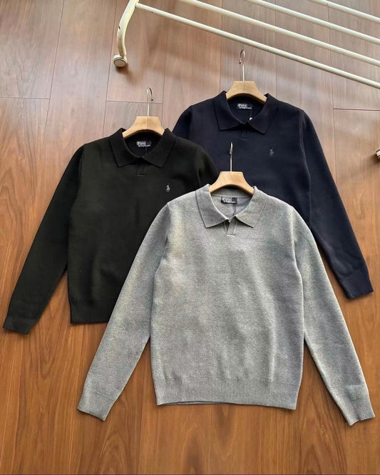 RALPH LAUREN COLLARED SWEATER