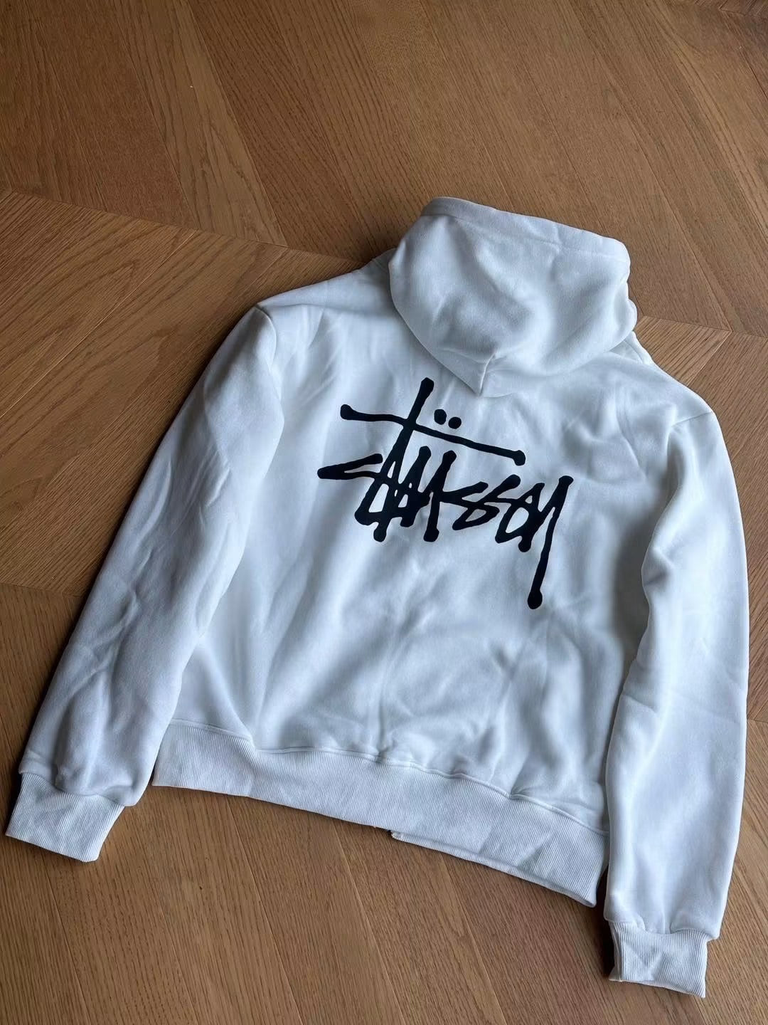 STUSSY BASIC ZIPPED HOODIE