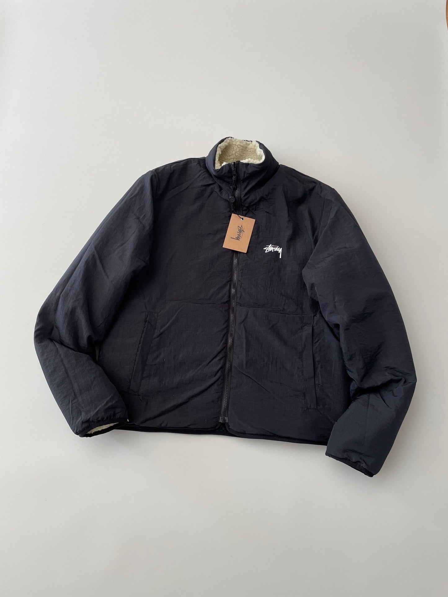 STUSSY SHERPA 8 BALL FLEECE JACKET