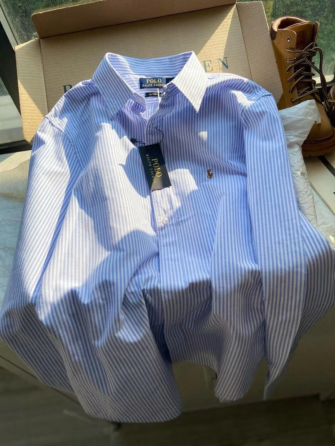 RALPH LAUREN STRIPES POLO LONGSLEEVE