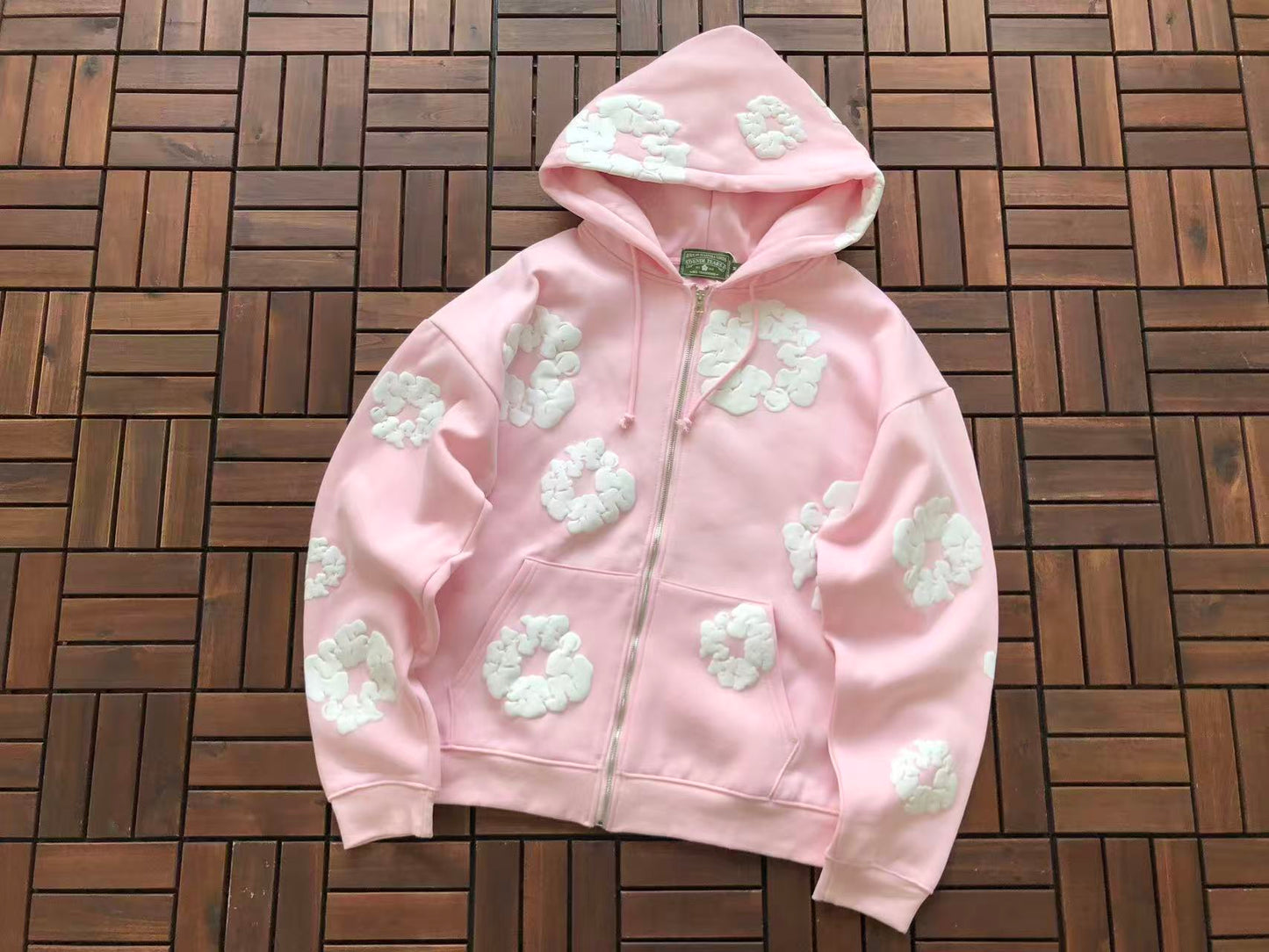 DENIM TEARS ZIPPED HOODIE