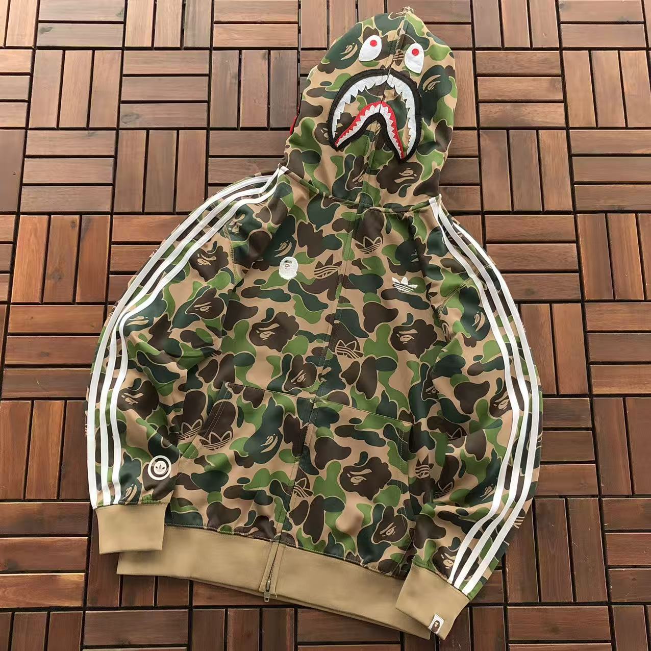 BAPE X ADIDAS CAMOUFLAGE HOODIE