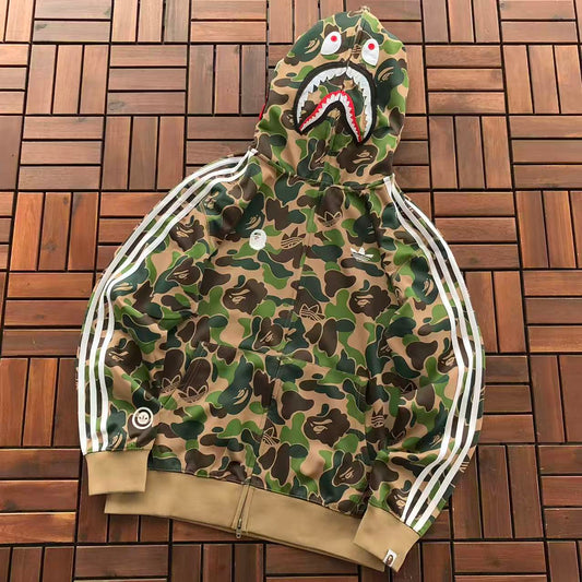 BAPE X ADIDAS CAMOUFLAGE HOODIE