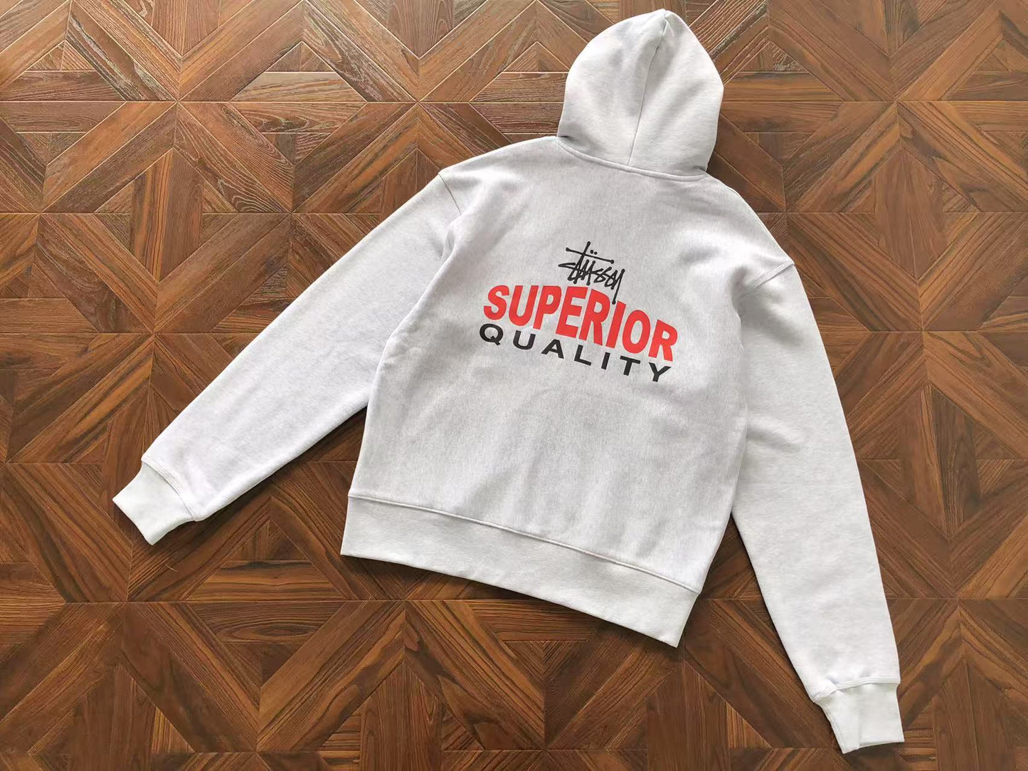 STUSSY SUPERIOR QUALITY ZIPPED HOODIE