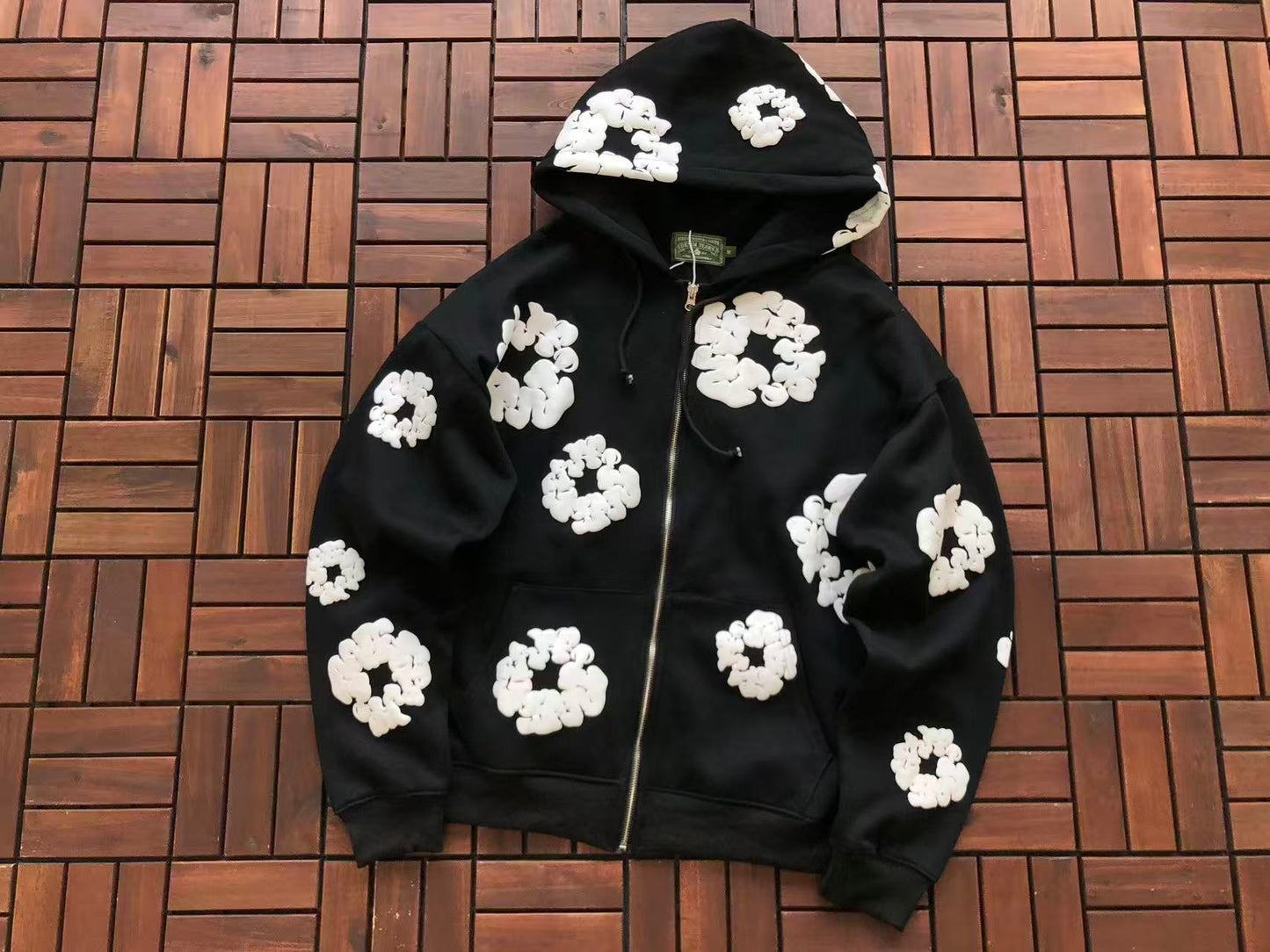 DENIM TEARS ZIPPED HOODIE