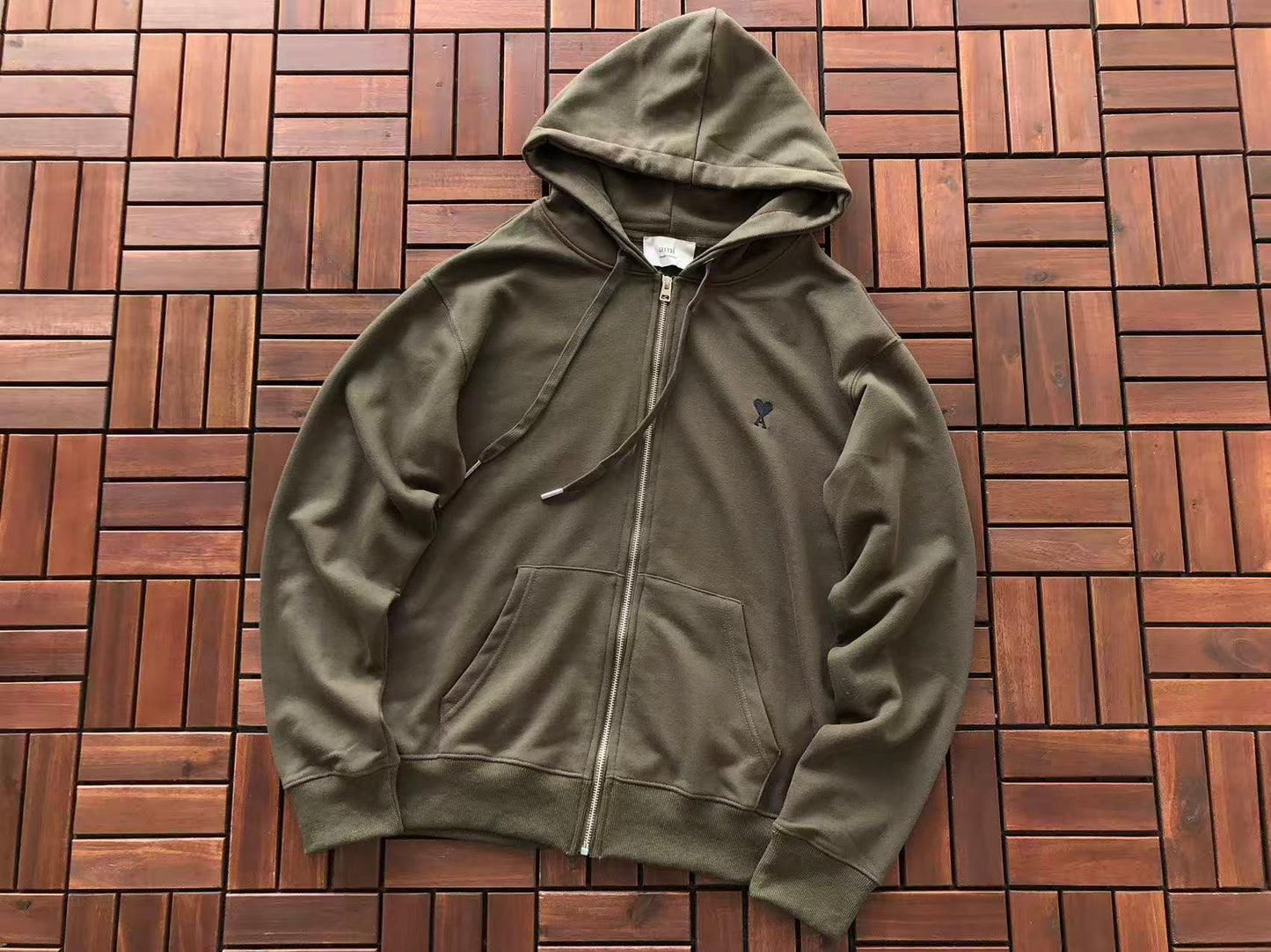 AMI ZIPPED HOODIE