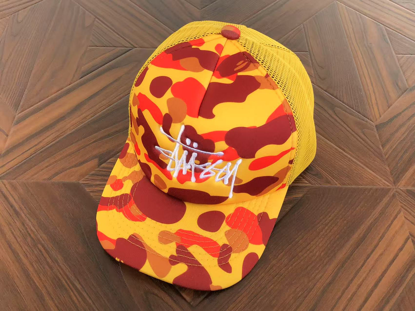 STUSSY X BAPE CAP